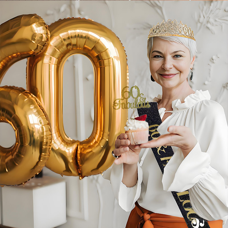 30- 50th  Birthday Anniversary - Birthday Sash Glitter 评论和价格