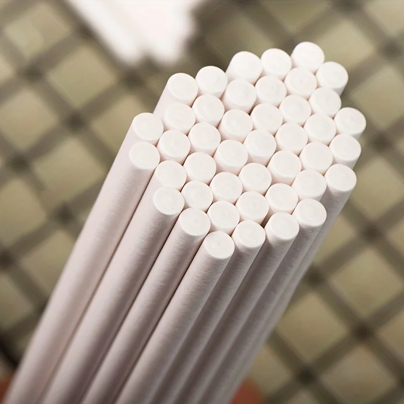 100pcs, Disposable White Kraft - Paper Straw Color 评论和价格