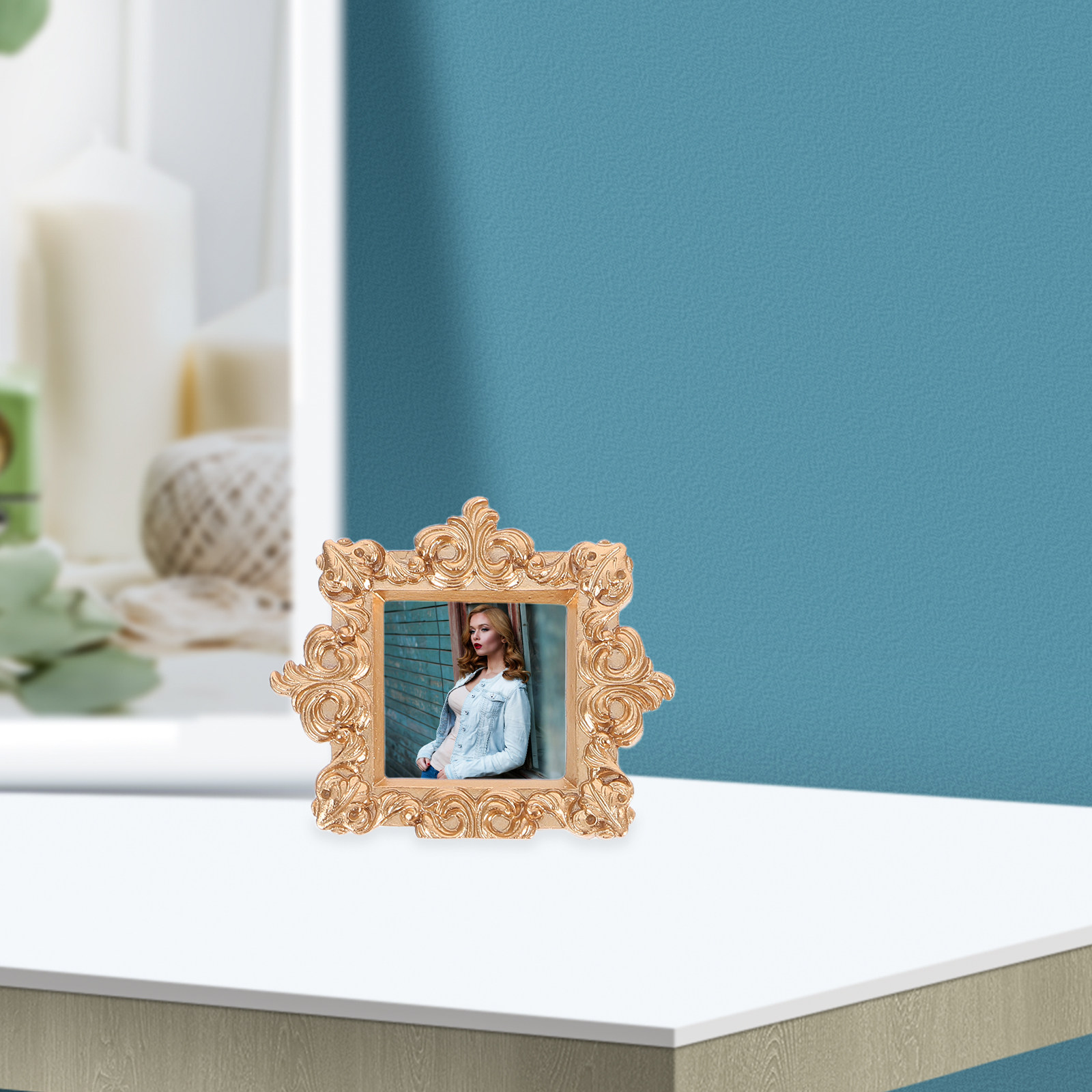 4Pcs Mini Vintage Resin Pictur - Photo Booth Frame 评论和价格