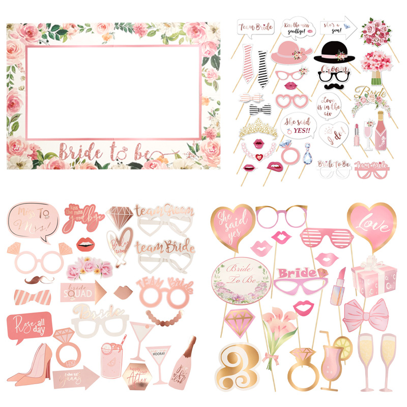 Bride To Be Photo Booth Props  - Photo Booth Frame 评论和价格