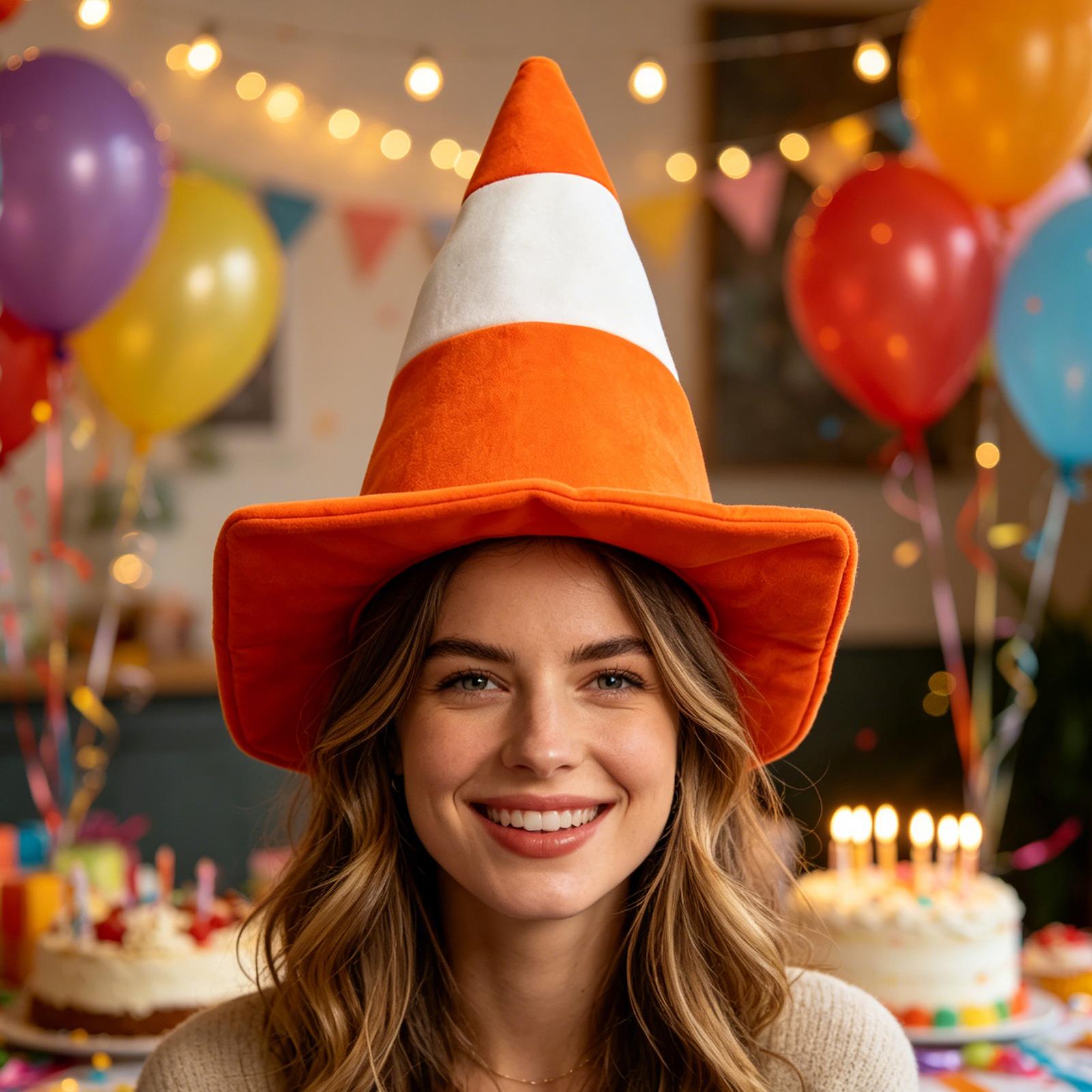 Soft Felt Novelty Cone Hat Hal - Party Hat Cone 评论和价格
