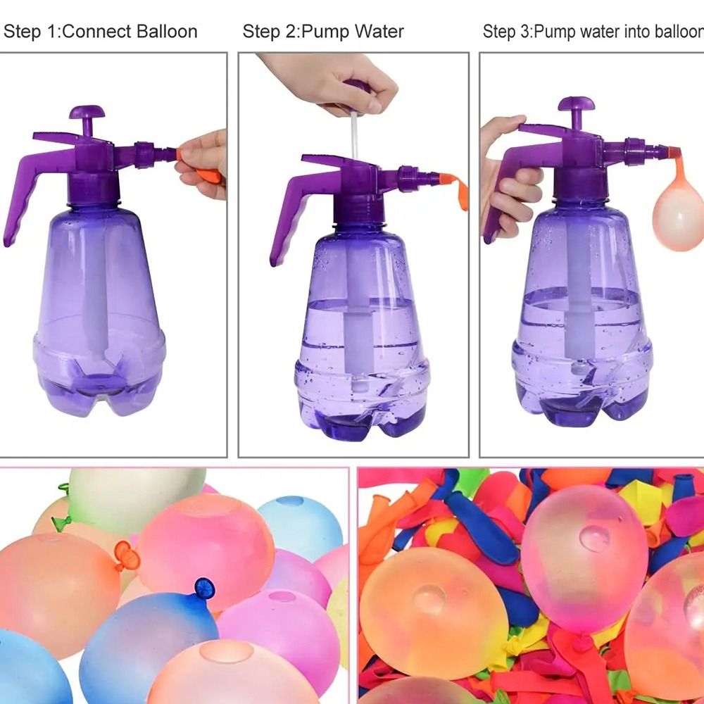 New Portable Air Water Bomb Ba - Balloon Pump Hand 评论和价格