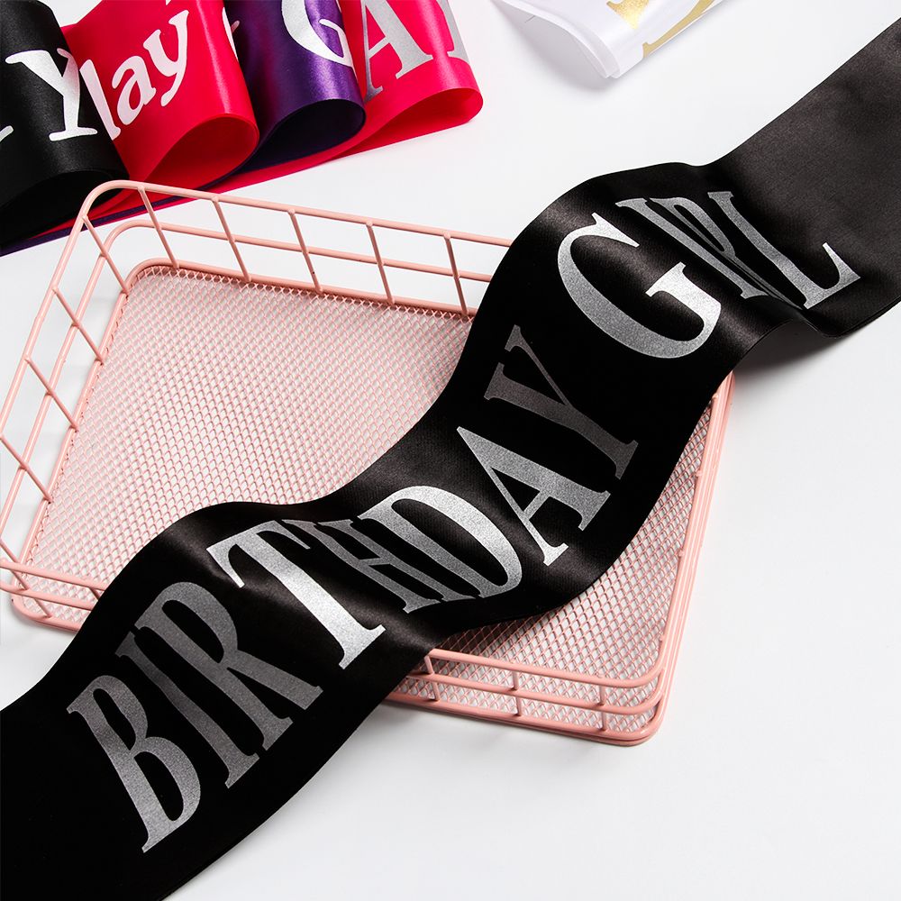 Birthday Girl Glitter Satin Sa - Birthday Sash Glitter 评论和价格
