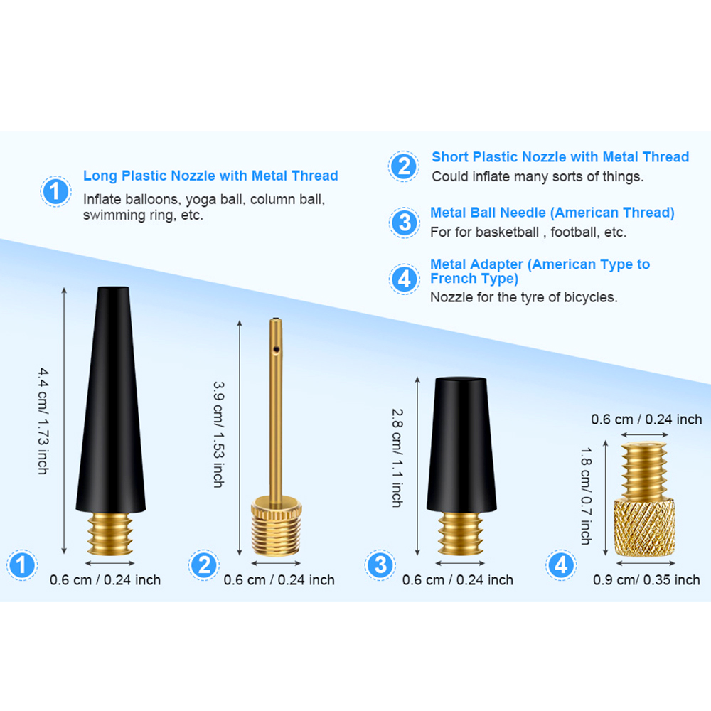 1 Set Bicycle Presta Schrader  - Balloon Pump Hand 评论和价格