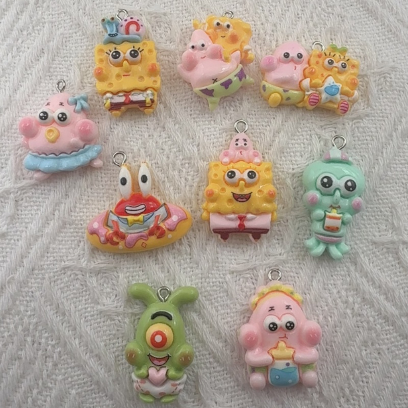10pcs cartoon resin pendant, D - Event Party 评论和价格