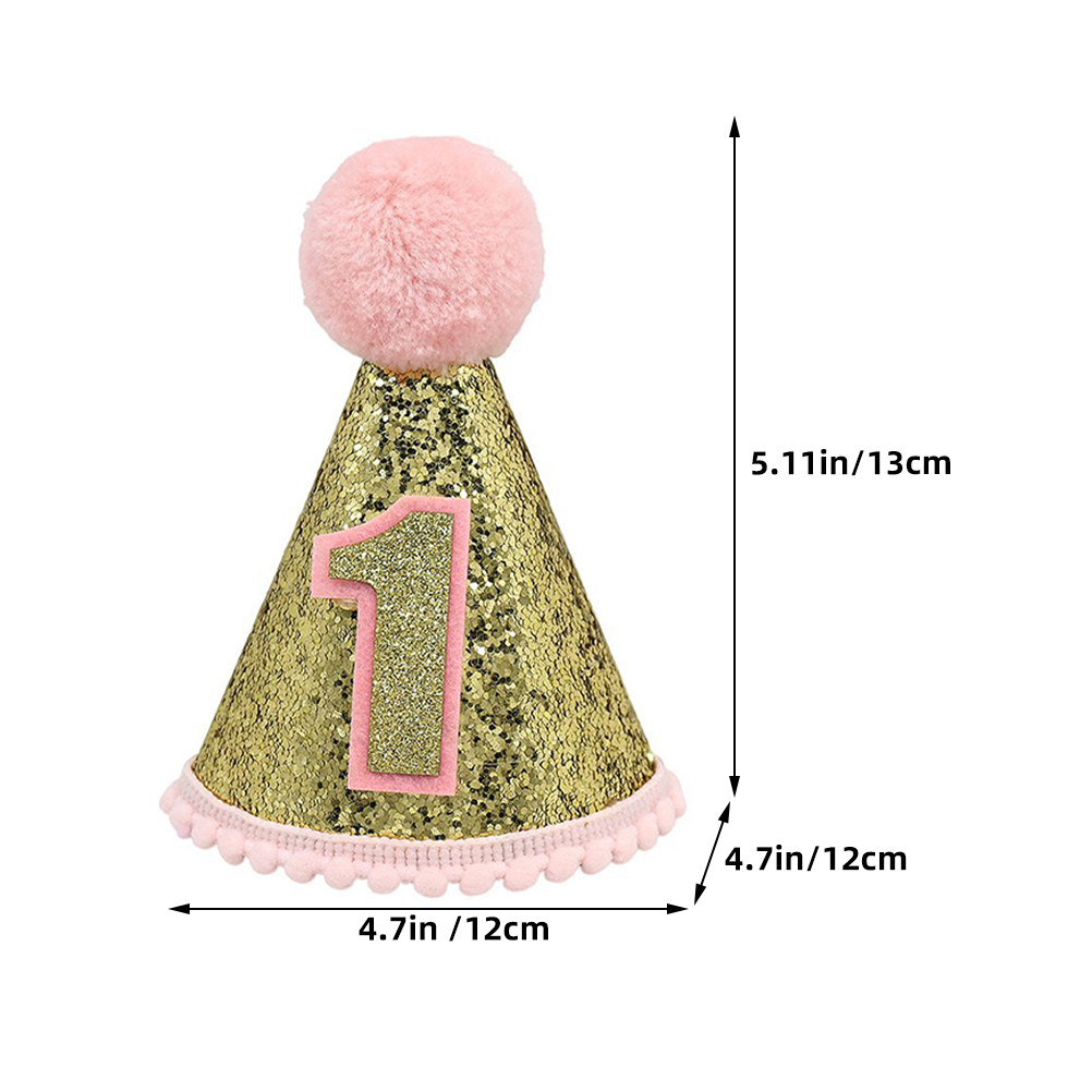 1St Birthday Hat Pink Cone Sty - Party Hat Cone 评论和价格