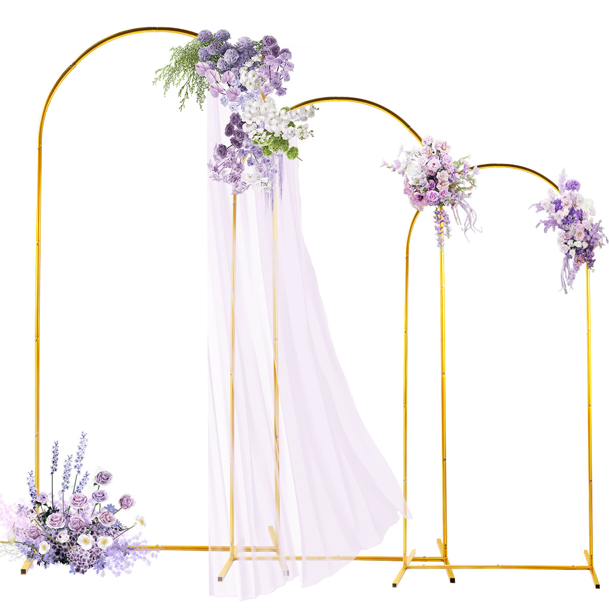 3Pack Golden Metal Arch Kits,  - Balloon Arch Kit 评论和价格