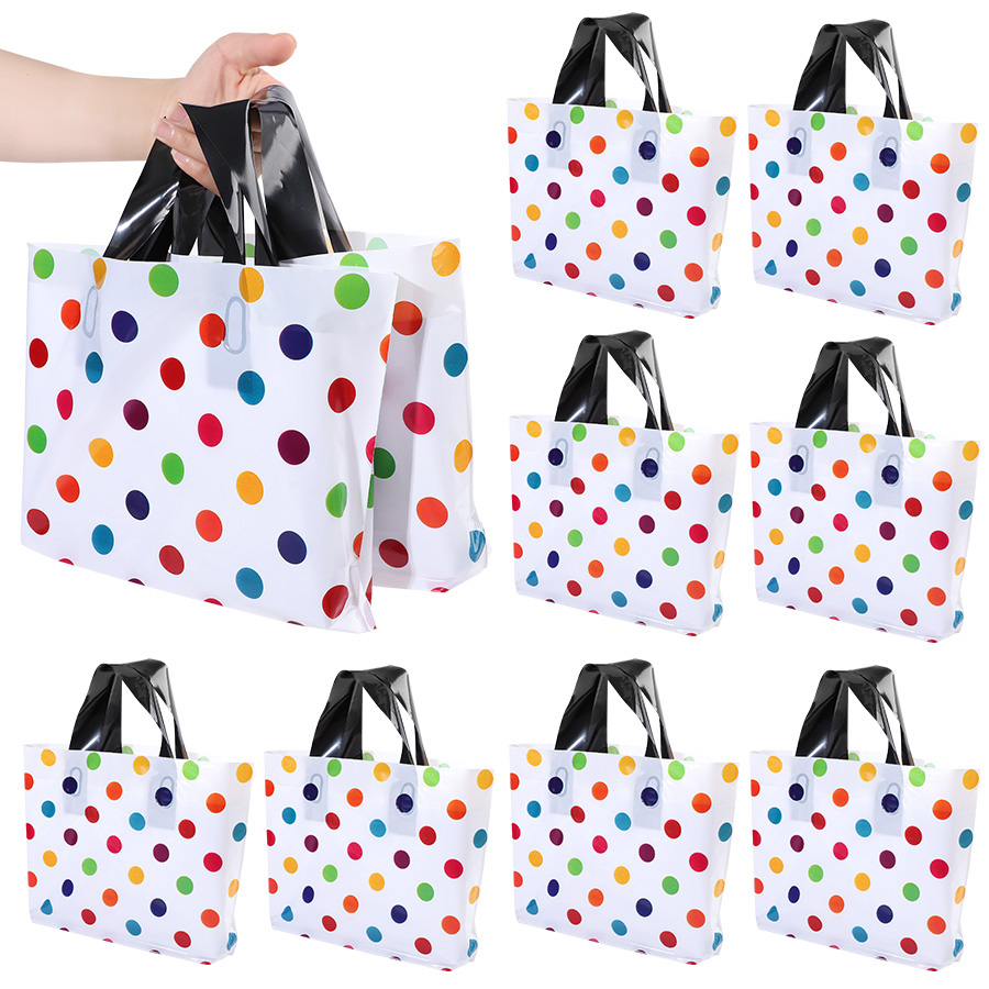 18Pcs Polka Dot Tote Bag Thick - Party Event Supply Store 评论和价格